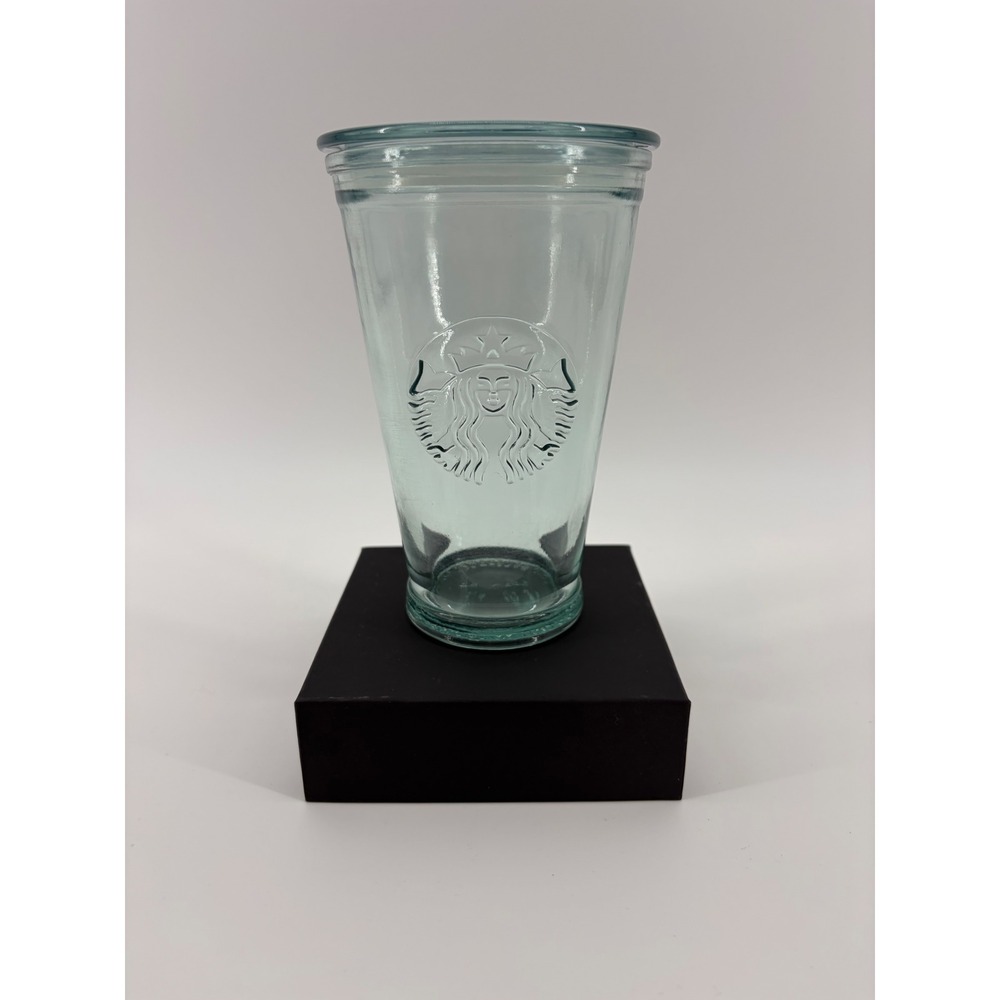 Starbucks 2013 Recycled Glass Tumbler 16oz Sea Green (No Straw) Made in Spain